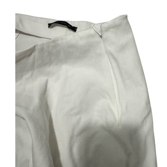 Elie Tahari White Side Zip Trousers Women’s 6 Straight Leg Minimalist Work Pants - Picture 4 of 9